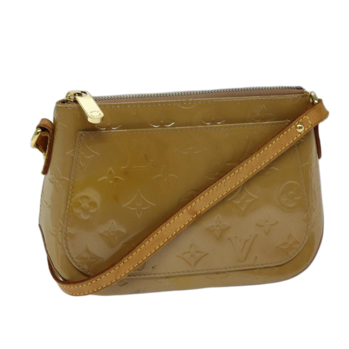 LOUIS VUITTON Vernis Minna Street Shoulder Bag Noisette M91508 LV 73021