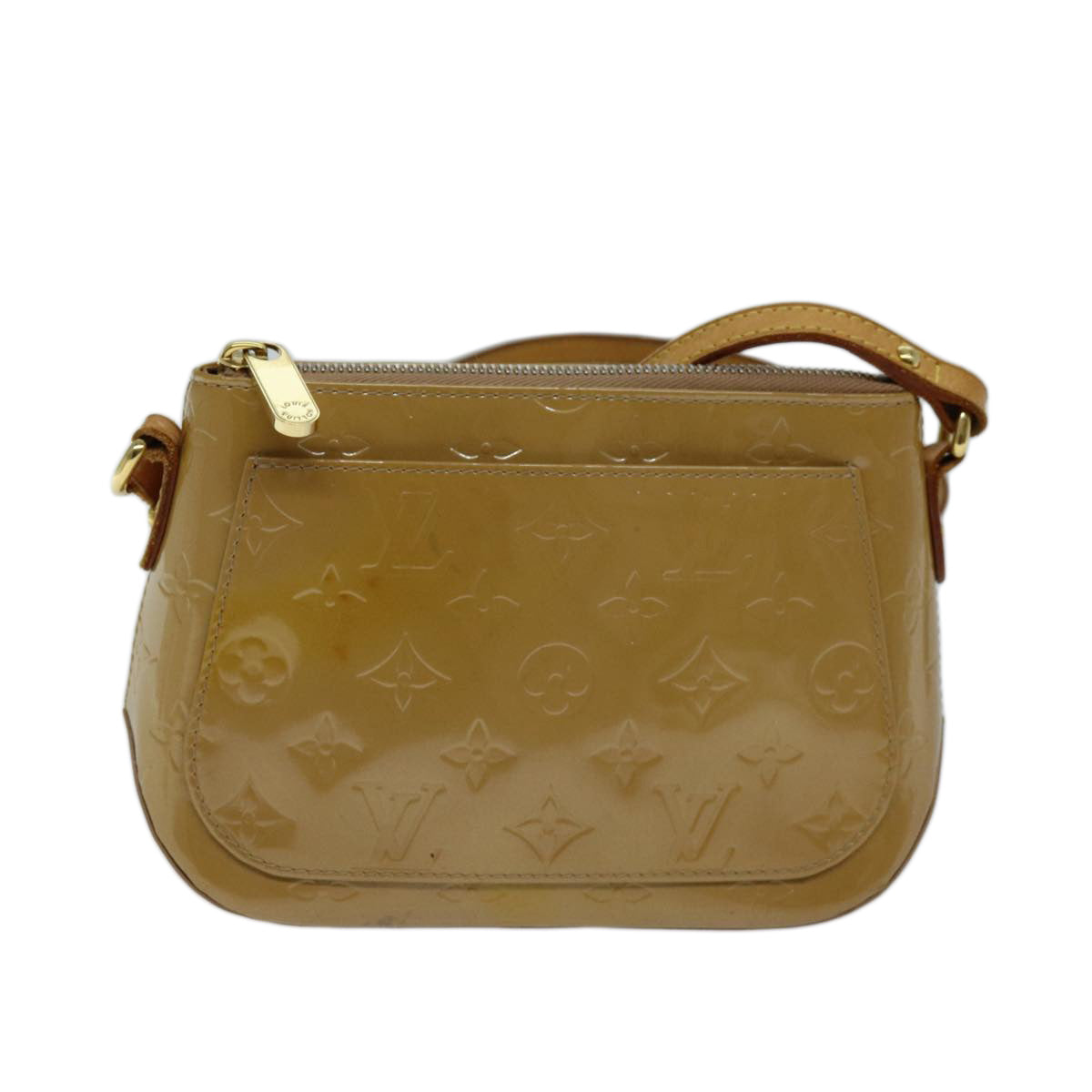 LOUIS VUITTON Vernis Minna Street Shoulder Bag Noisette M91508 LV 73021