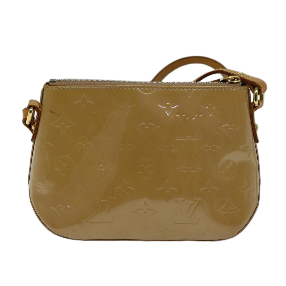 LOUIS VUITTON Vernis Minna Street Shoulder Bag Noisette M91508 LV 73021