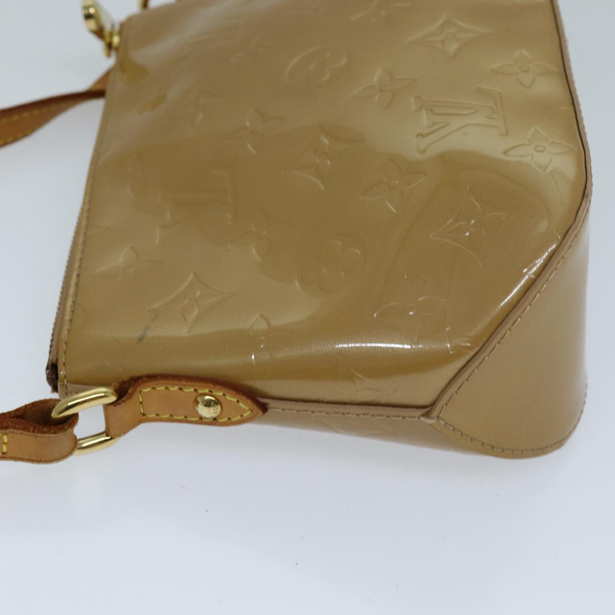 LOUIS VUITTON Vernis Minna Street Shoulder Bag Noisette M91508 LV 73021