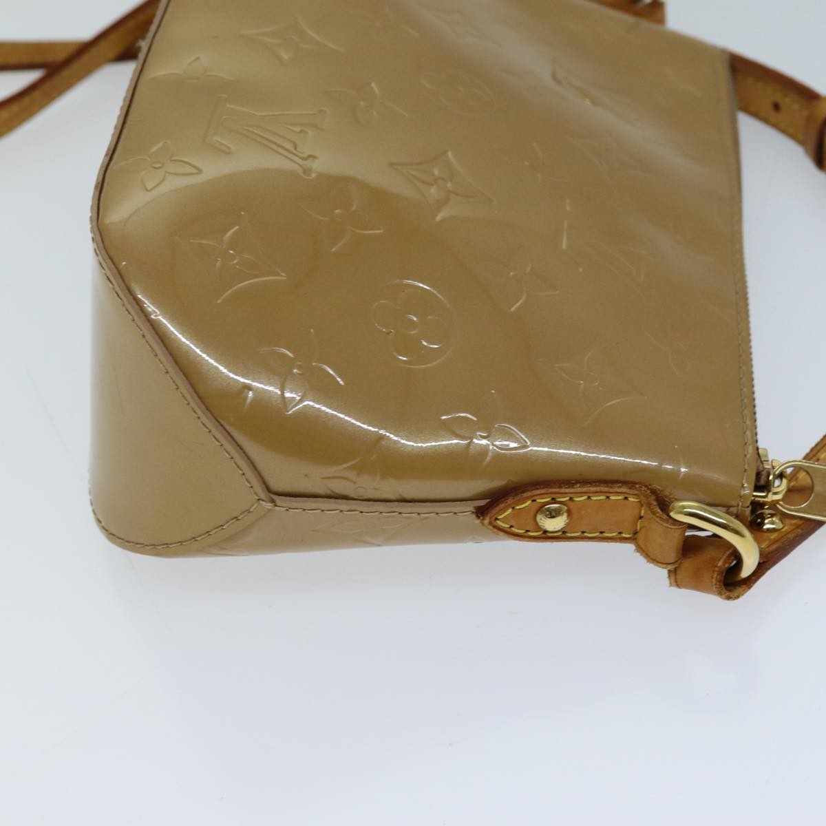 LOUIS VUITTON Vernis Minna Street Shoulder Bag Noisette M91508 LV 73021