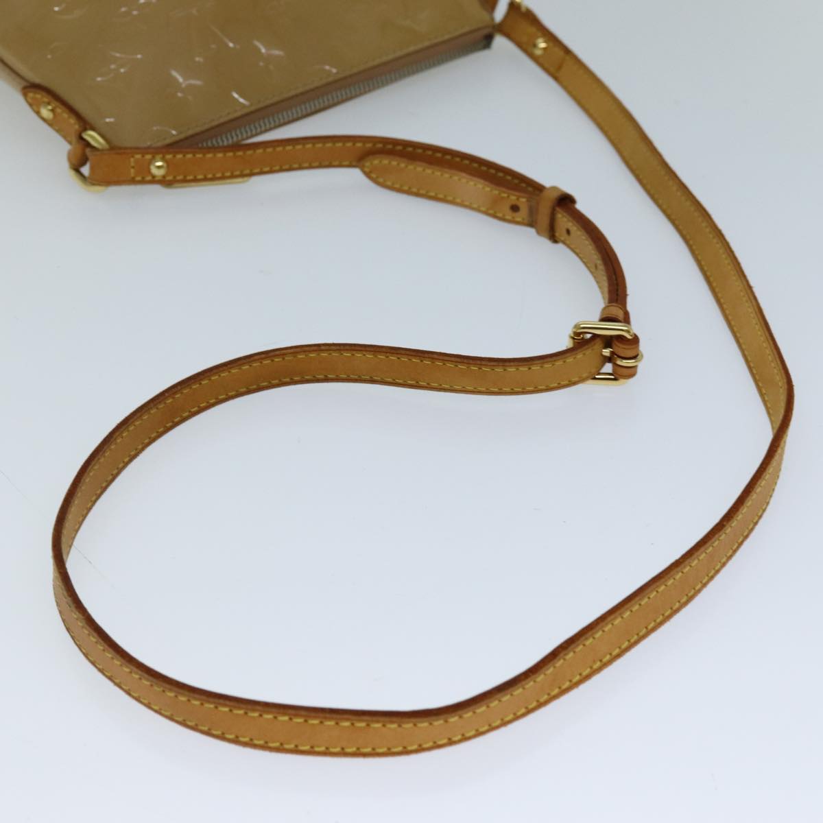 LOUIS VUITTON Vernis Minna Street Shoulder Bag Noisette M91508 LV 73021