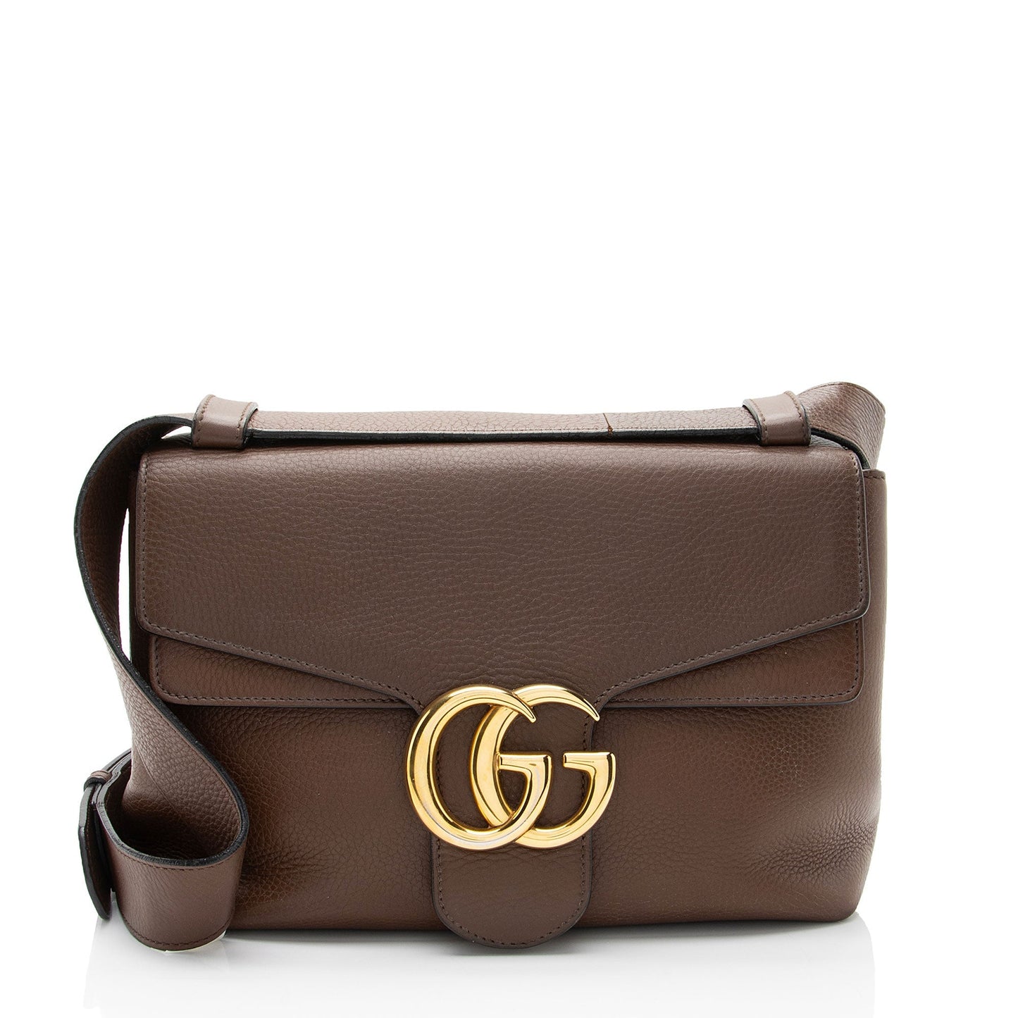 Luxury Gucci Trending 2025 Pebbled Leather GG Marmont Shoulder Bag