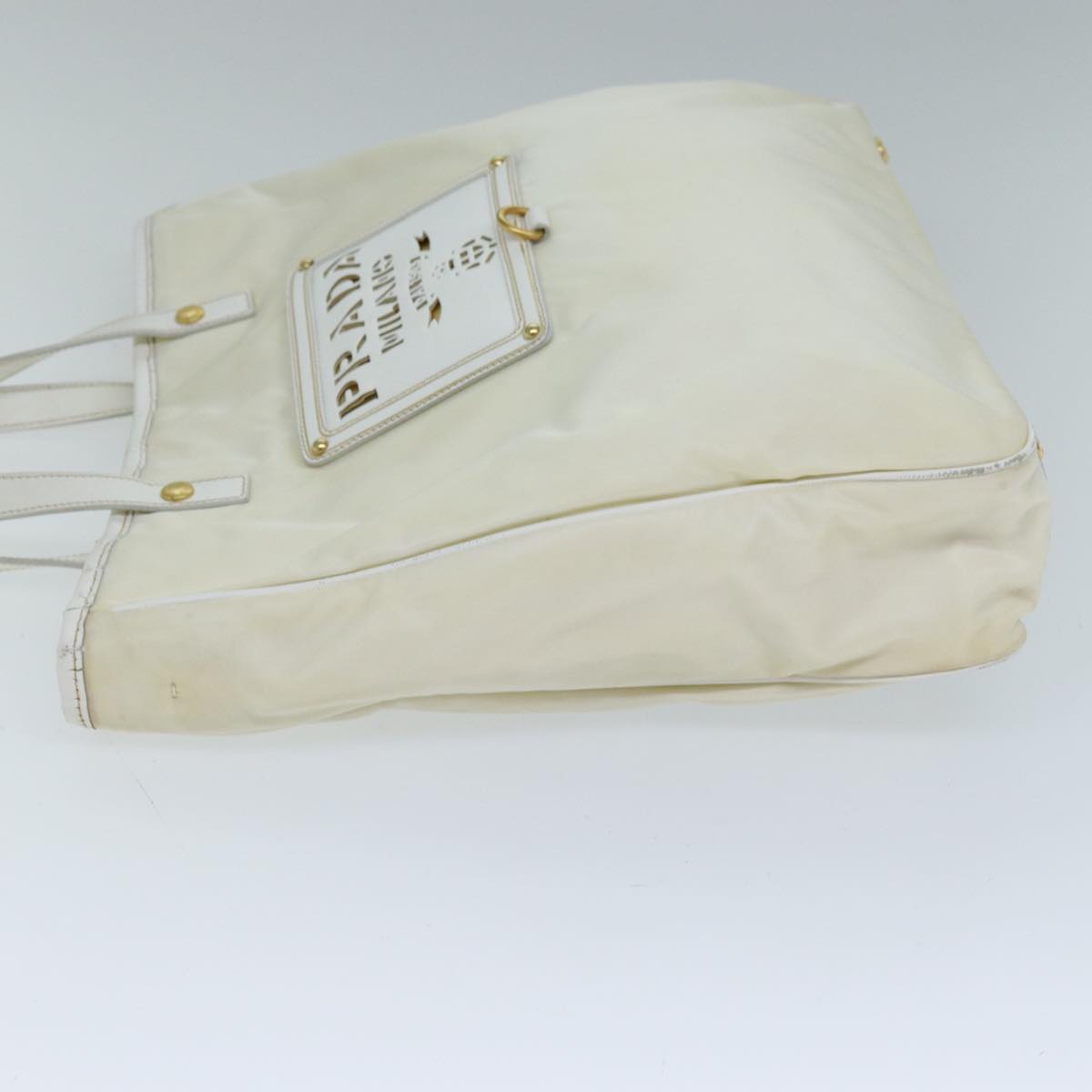 Luxury PradaTote Bag Nylon 2way White 73106