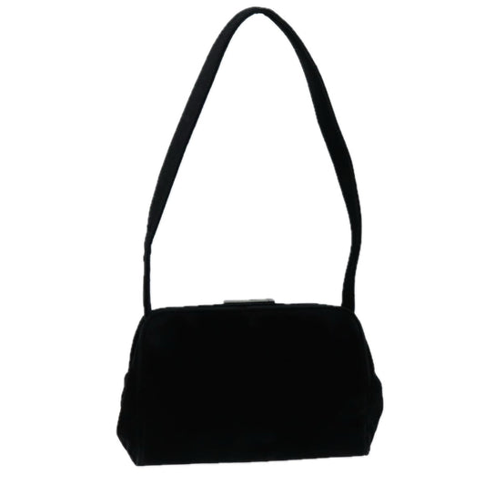 Luxury PradaShoulder Bag Velor Black 73144