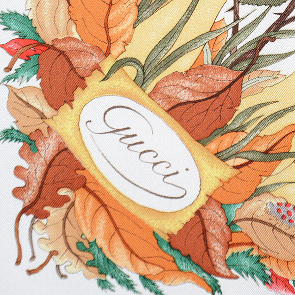 Luxury Gucci Trending 2025 Silk Floral Scarf Green White