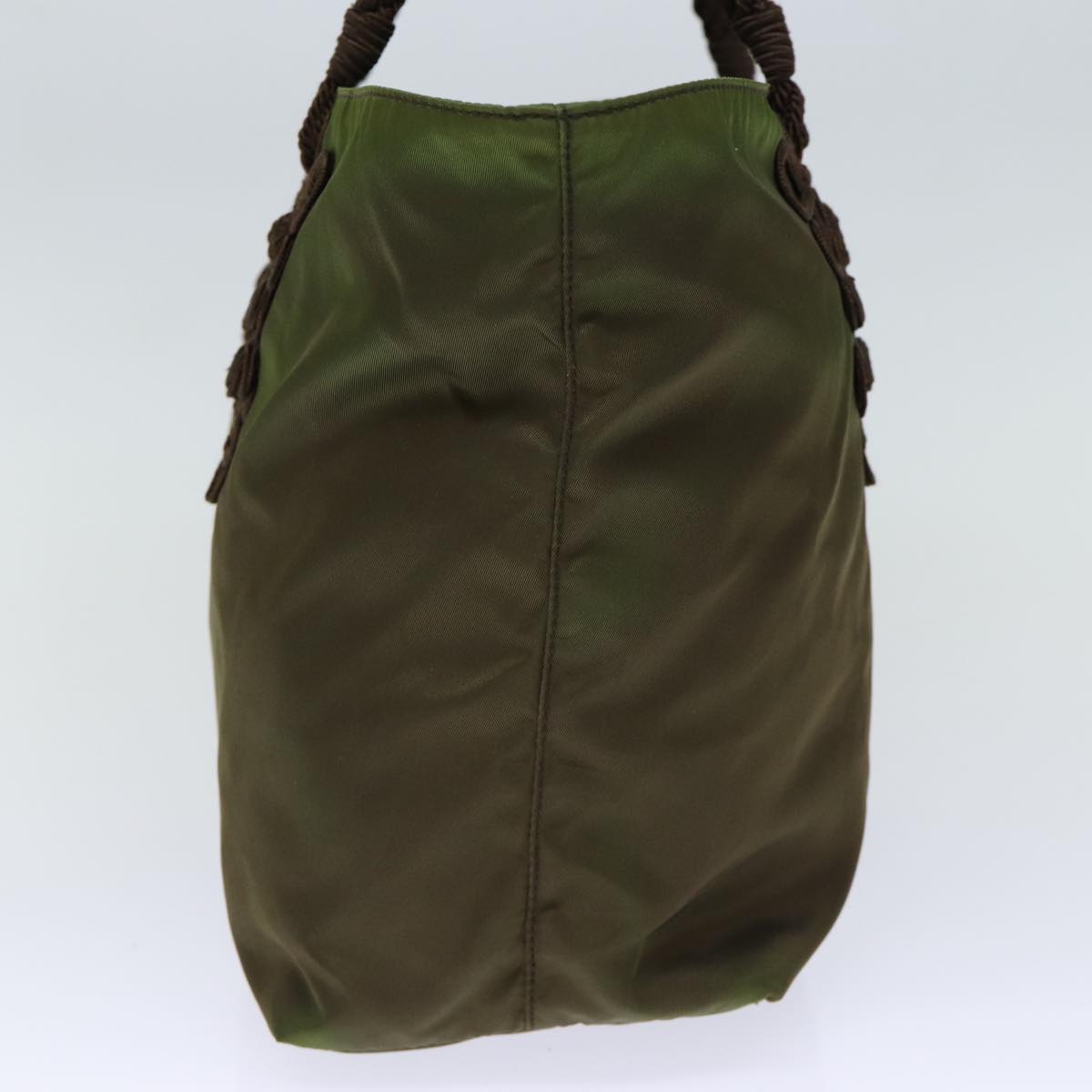 Luxury PradaTote Bag Nylon Khaki 73206