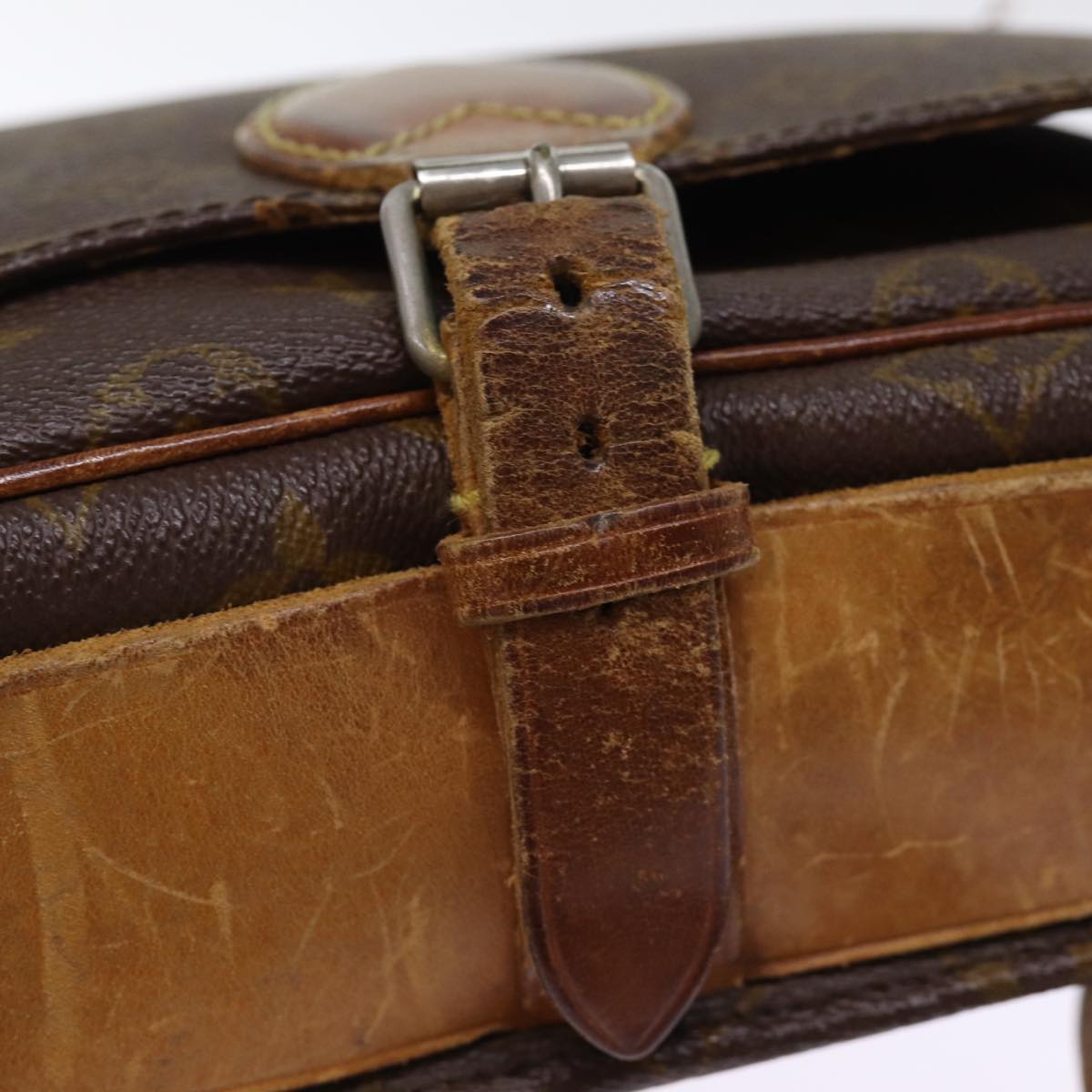 LOUIS VUITTON Monogram Cartouchiere MM Shoulder Bag M51253 LV 73297
