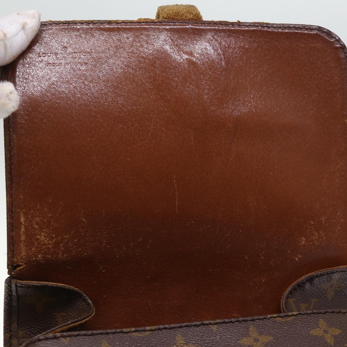 LOUIS VUITTON Monogram Cartouchiere MM Shoulder Bag M51253 LV 73297
