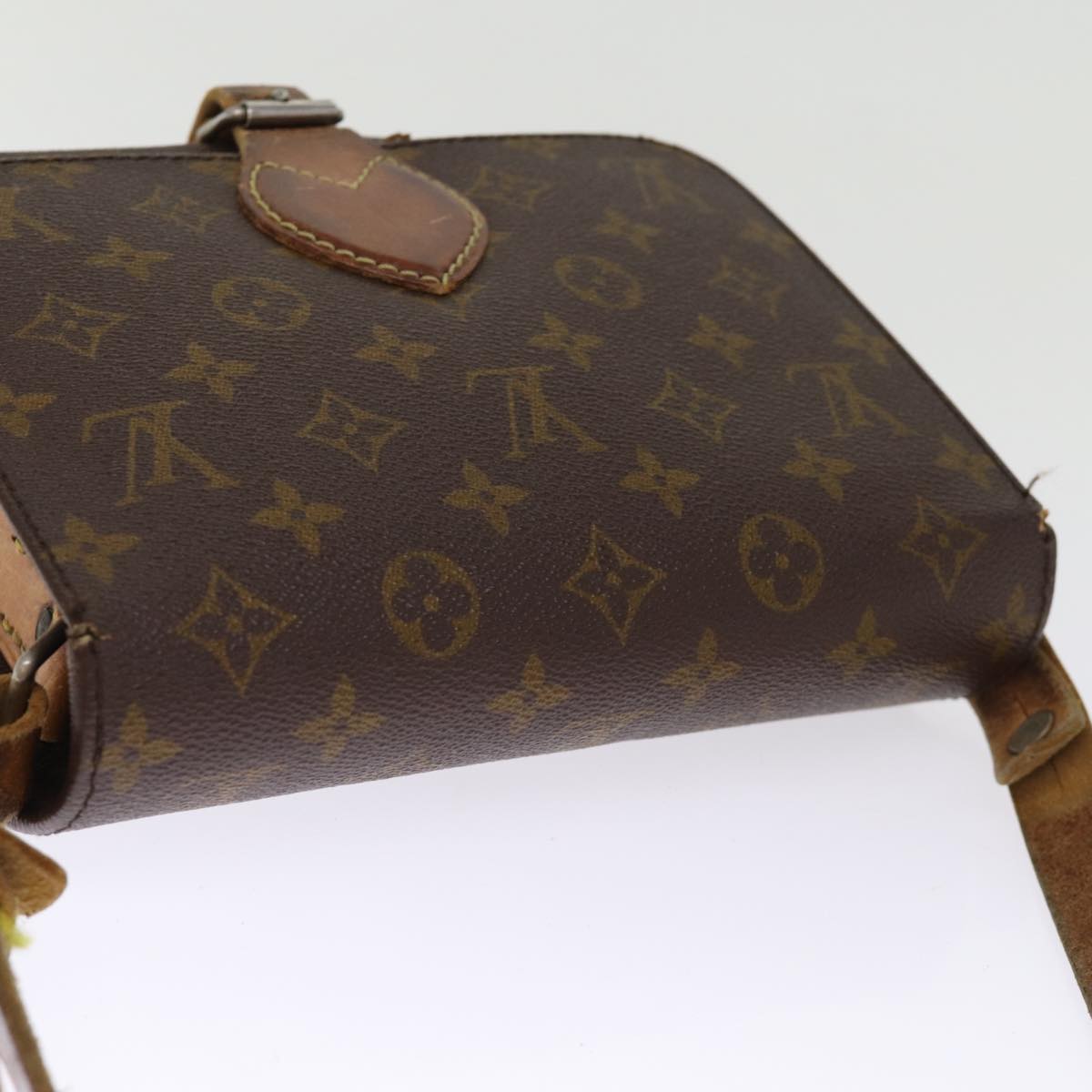 LOUIS VUITTON Monogram Cartouchiere MM Shoulder Bag M51253 LV 73297