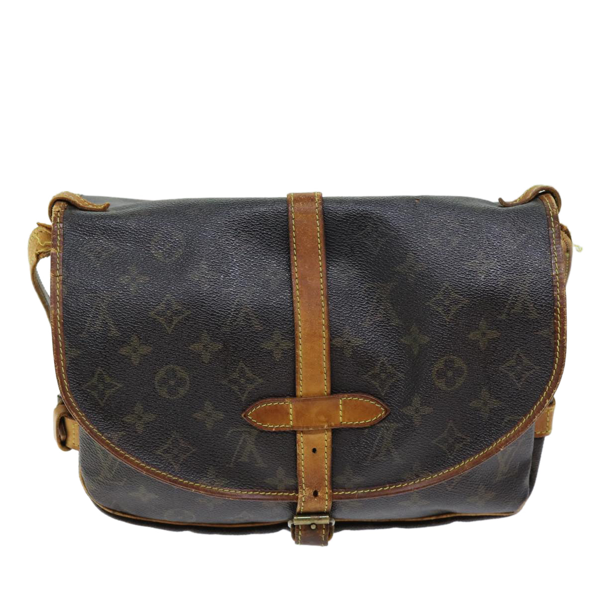 LOUIS VUITTON Monogram Saumur 30 Shoulder Bag M42256 LV 73298