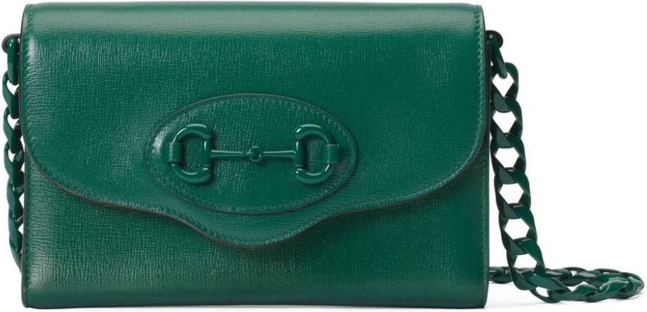 Luxury Gucci Trending 2025 Women's Horsebit 1955 Mini Shoulder Bag in Emerld/Brb | 724713AABE1