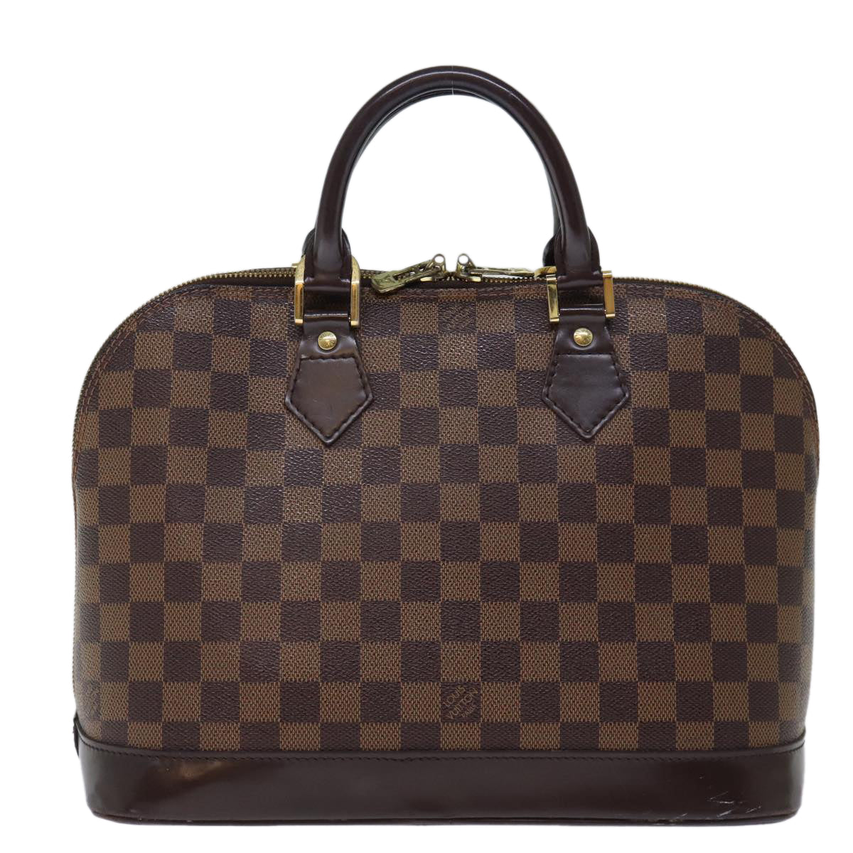 LOUIS VUITTON Damier Ebene Alma Hand Bag N51131 LV 73328