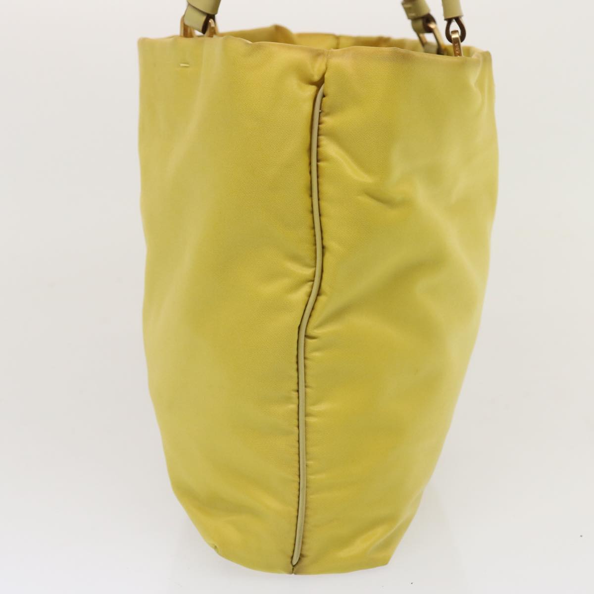 Luxury PradaTote Bag Nylon Yellow 73333