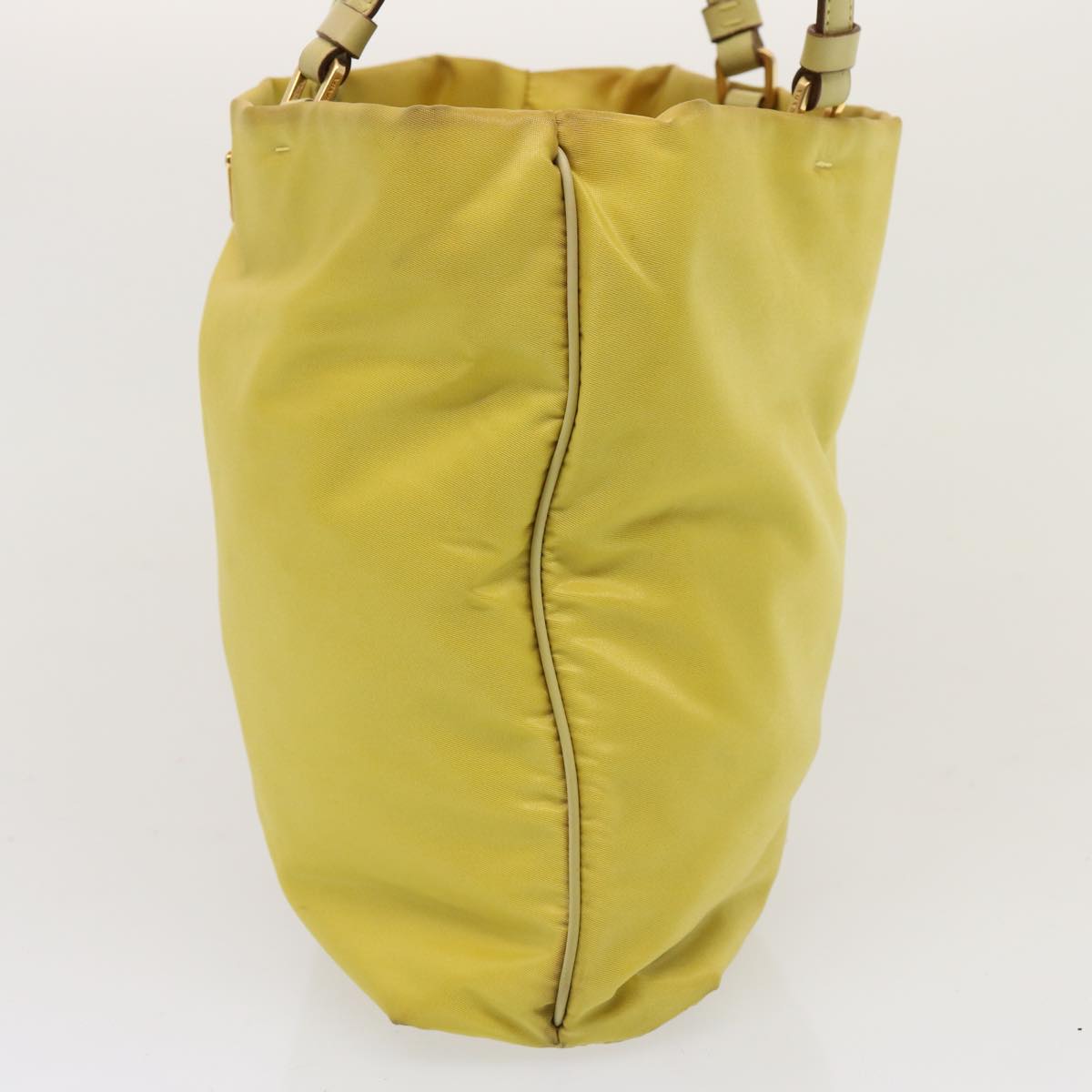 Luxury PradaTote Bag Nylon Yellow 73333