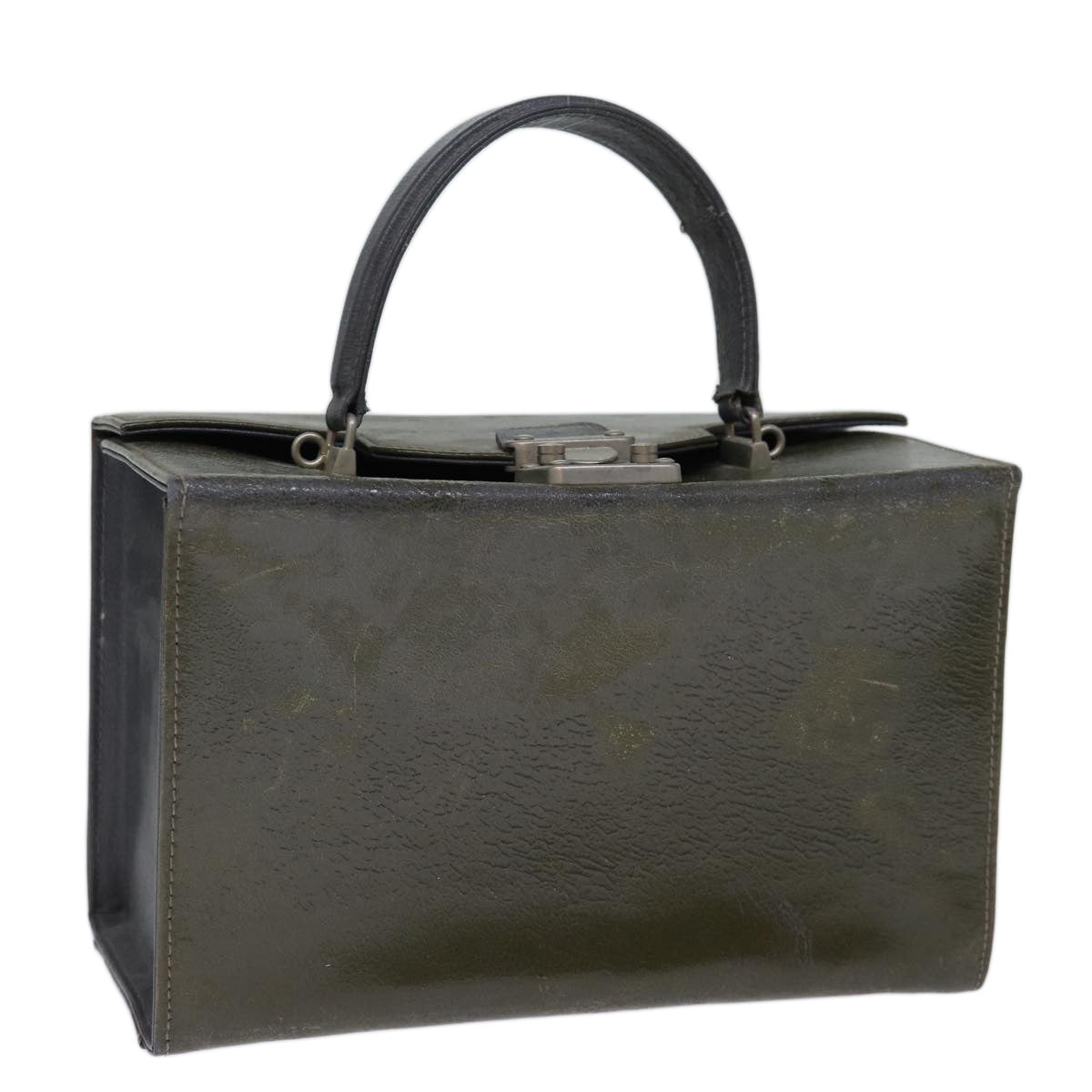 Luxury Fendi Vanity Hand Bag Leather Khaki73352