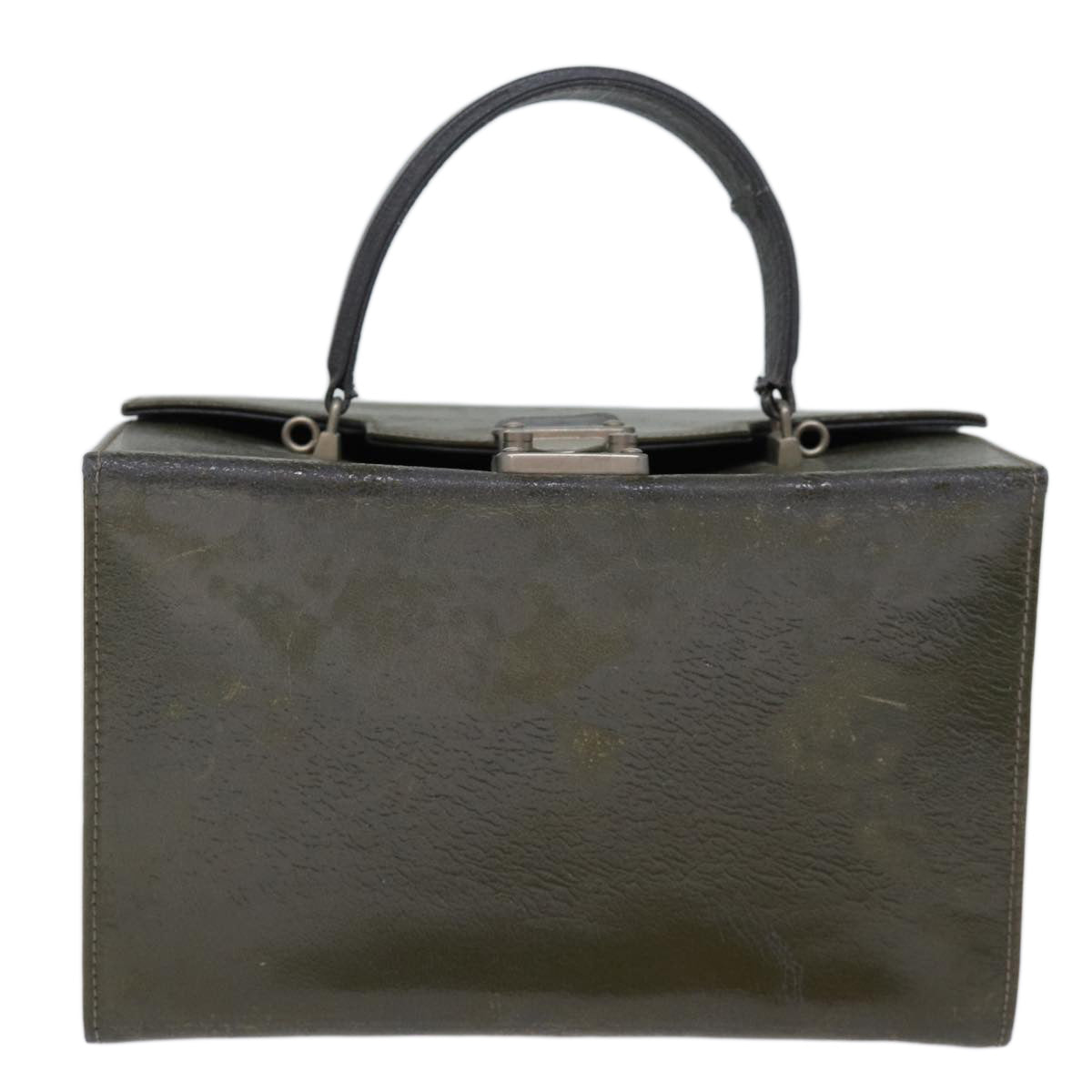 Luxury Fendi Vanity Hand Bag Leather Khaki73352