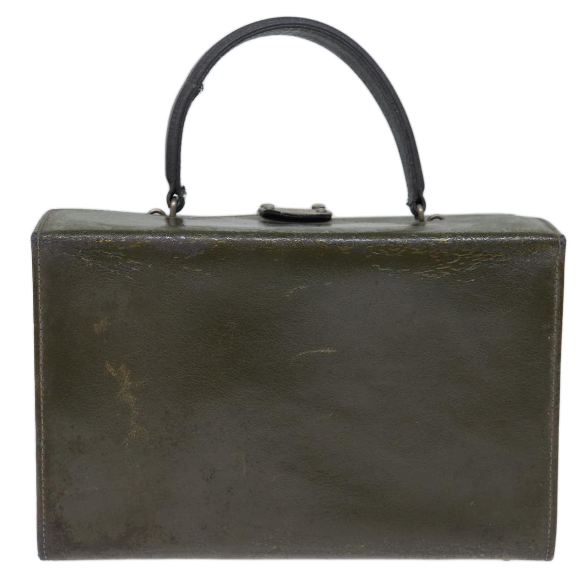 Luxury Fendi Vanity Hand Bag Leather Khaki73352