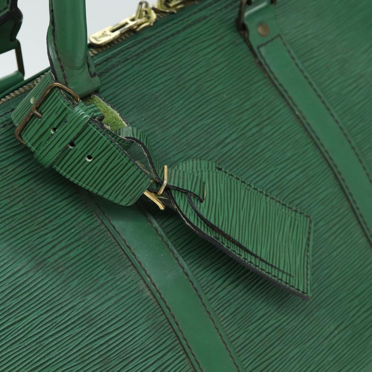 LOUIS VUITTON Epi Keepall 50 Boston Bag Green M42964 LV 73385