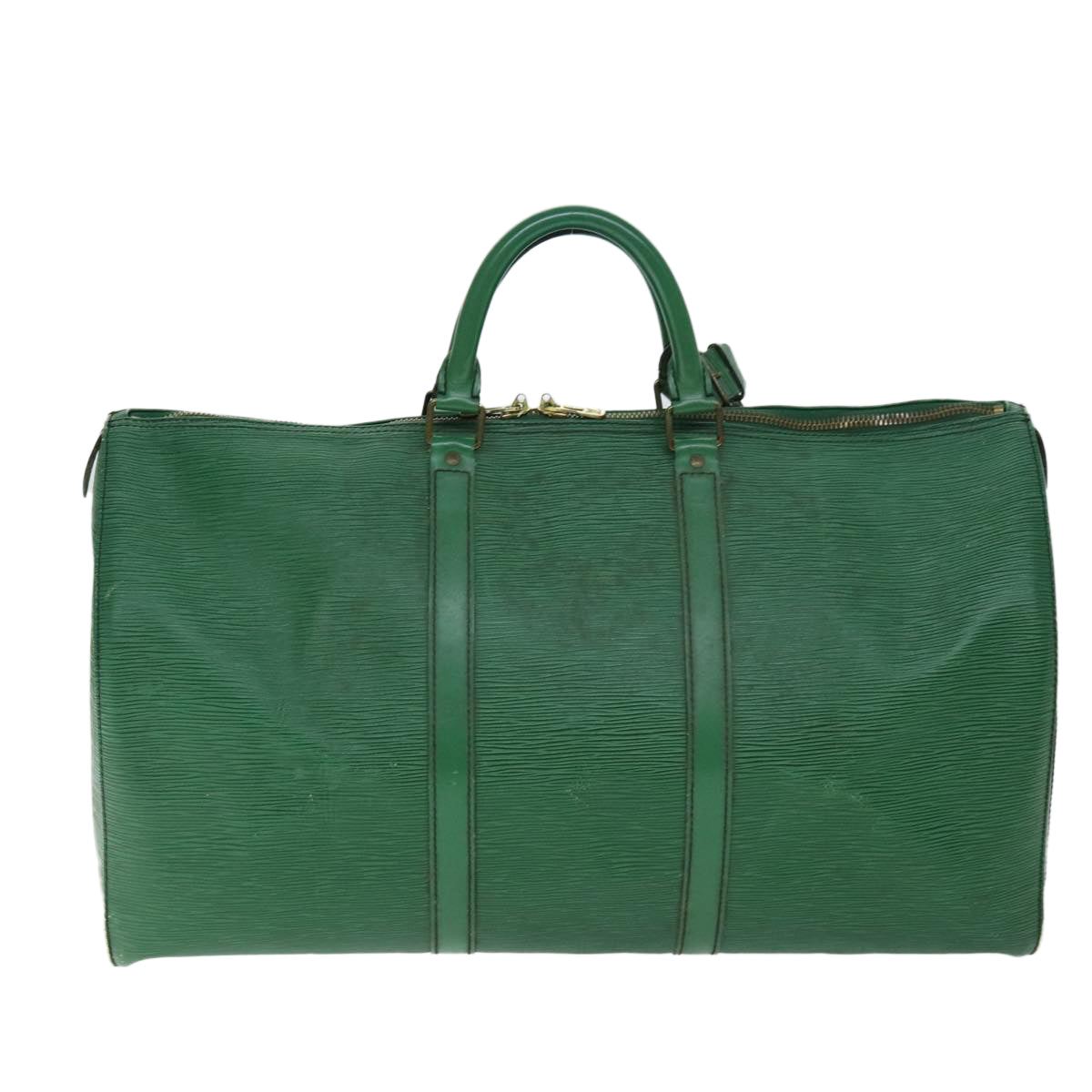 LOUIS VUITTON Epi Keepall 50 Boston Bag Green M42964 LV 73385