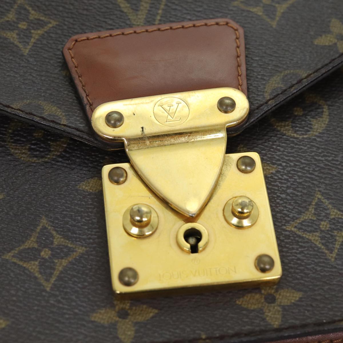LOUIS VUITTON Monogram Monceau 28 Hand Bag 2way M51185 LV 73401