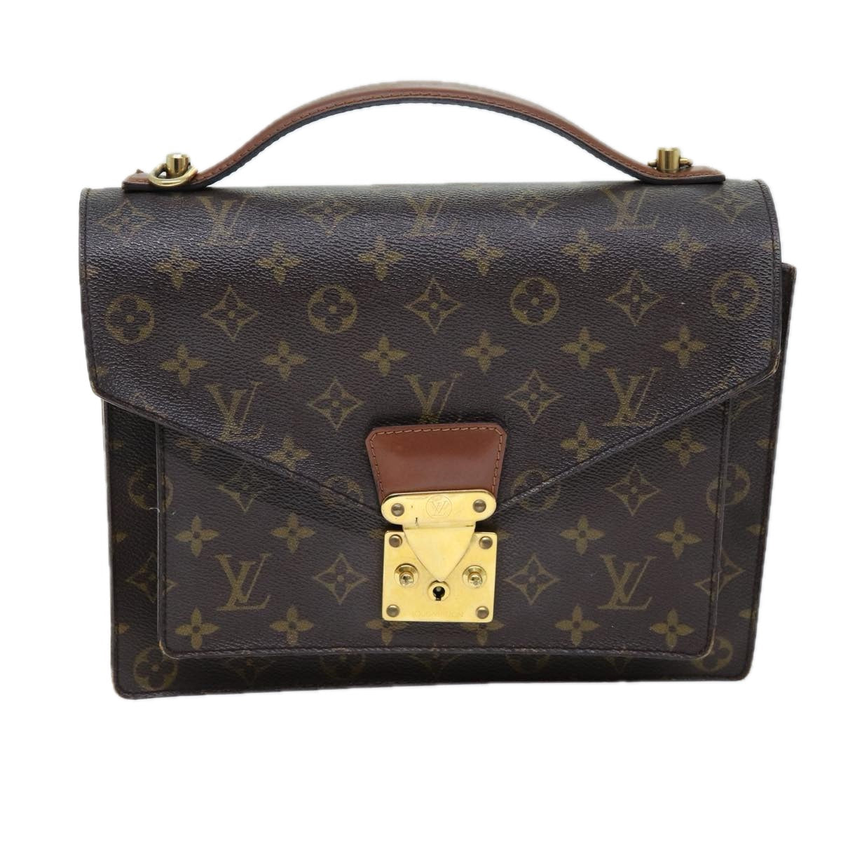 LOUIS VUITTON Monogram Monceau 28 Hand Bag 2way M51185 LV 73401