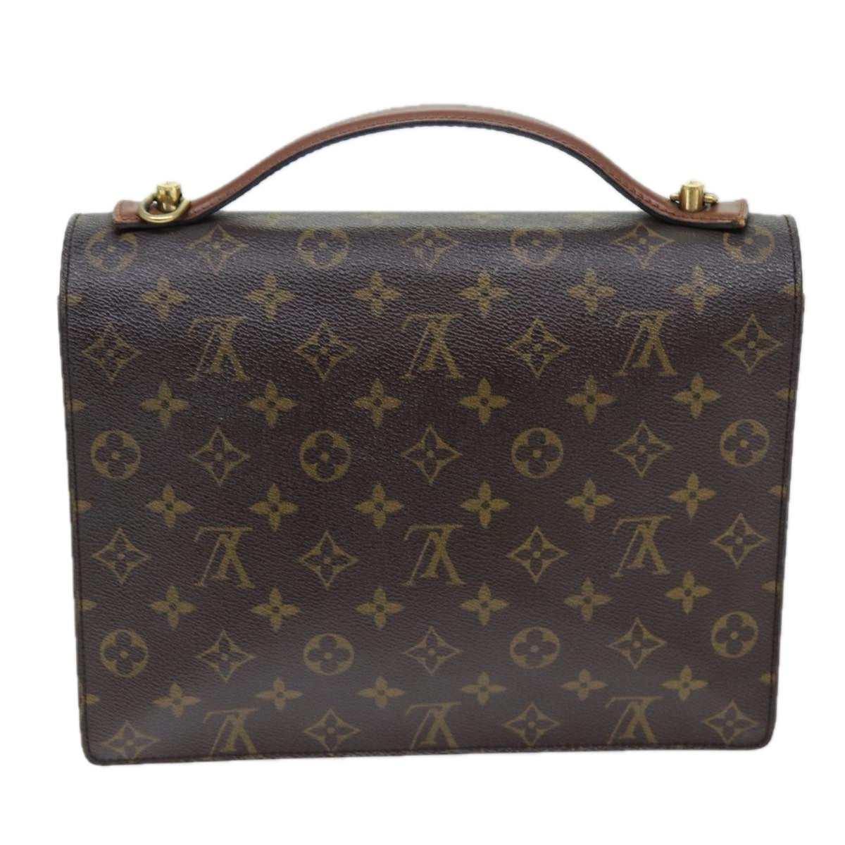 LOUIS VUITTON Monogram Monceau 28 Hand Bag 2way M51185 LV 73401
