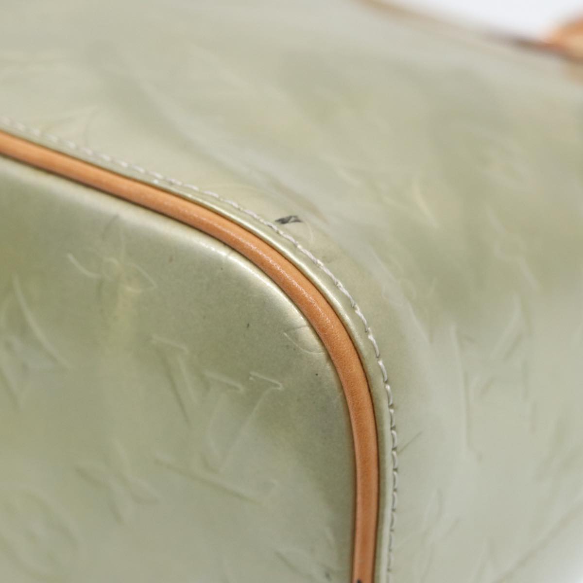 LOUIS VUITTON Monogram Vernis Houston Hand Bag Gris M91053 LV 73418