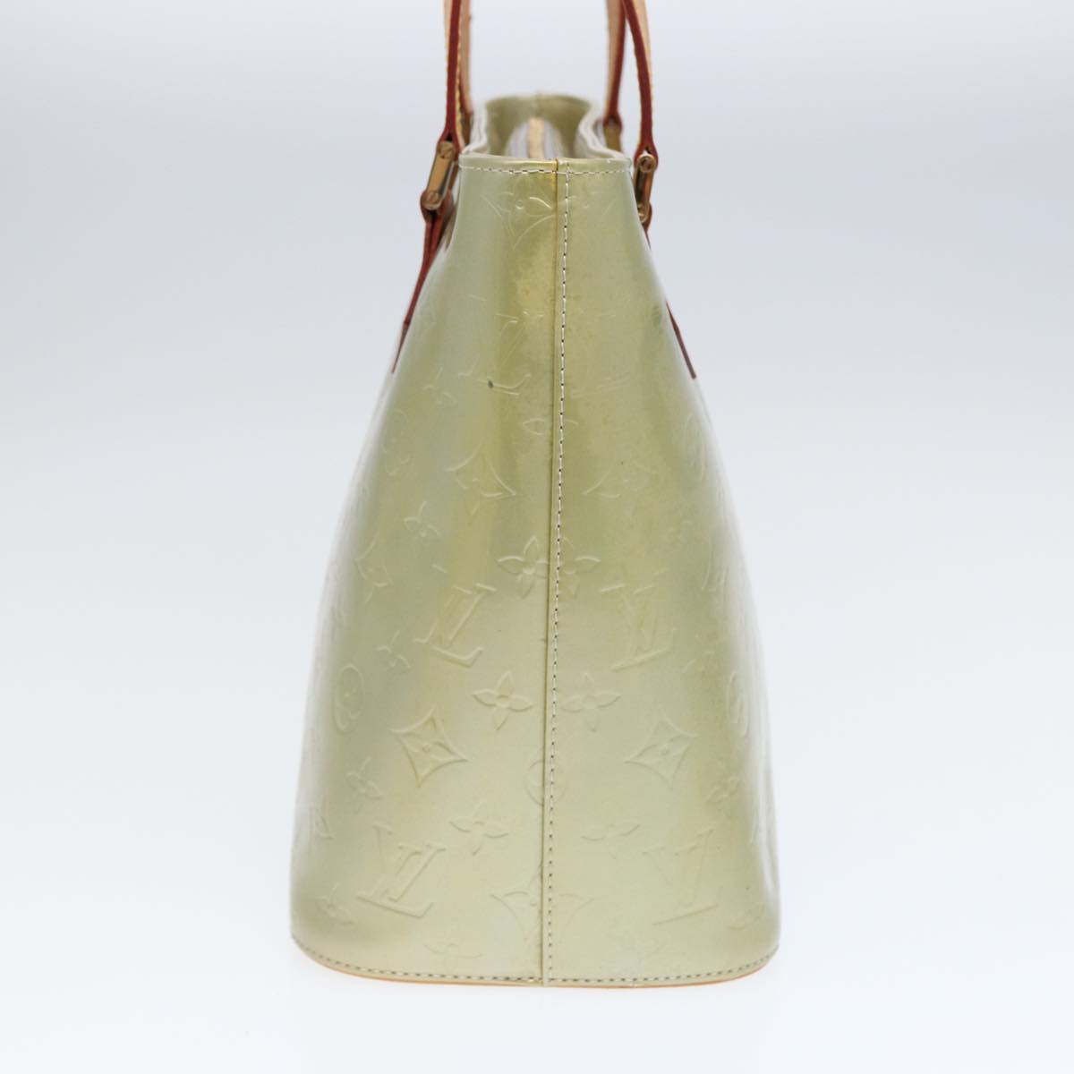 LOUIS VUITTON Monogram Vernis Houston Hand Bag Gris M91053 LV 73418