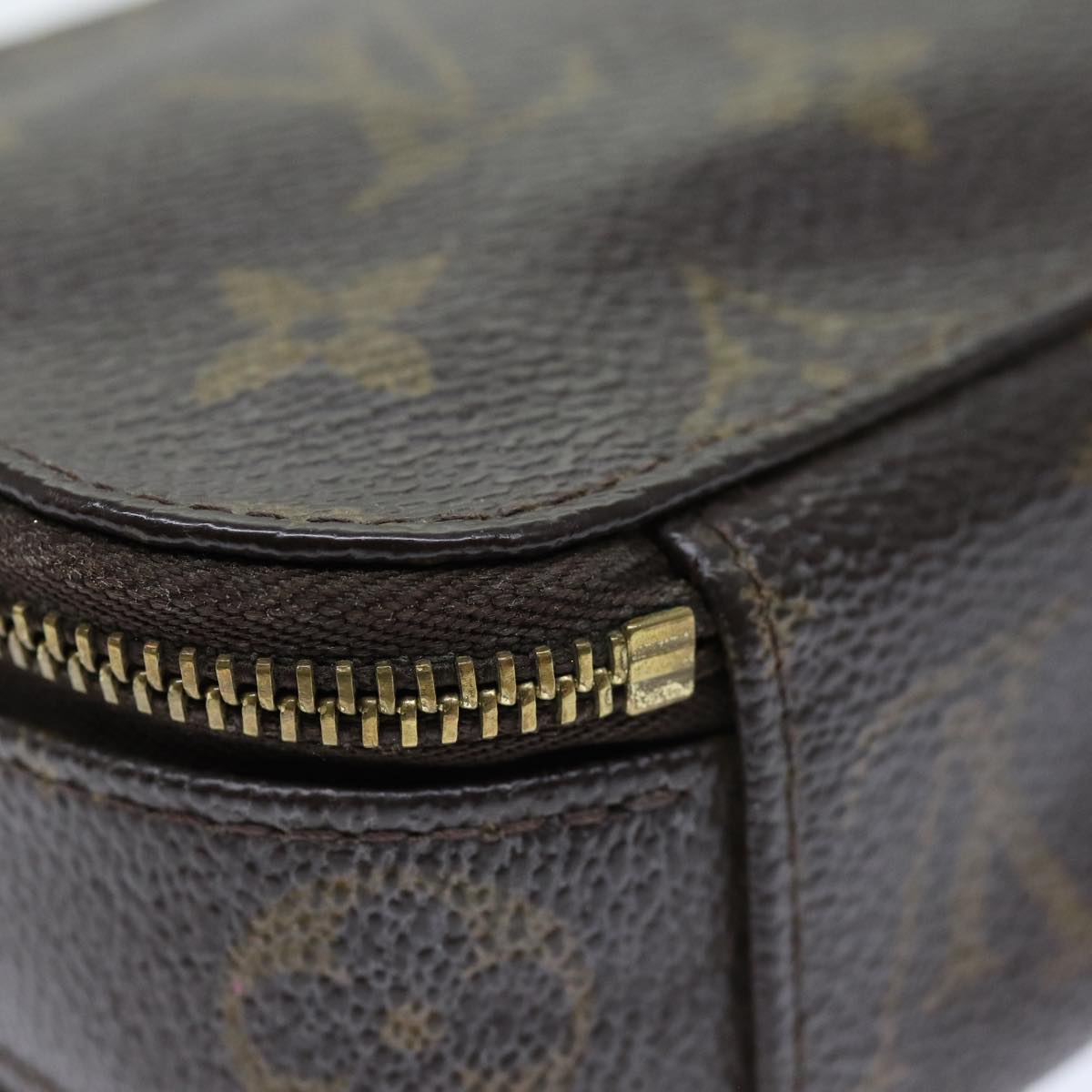 LOUIS VUITTON Monogram Trousse Brush PM Cosmetic Pouch M47510 LV 73460