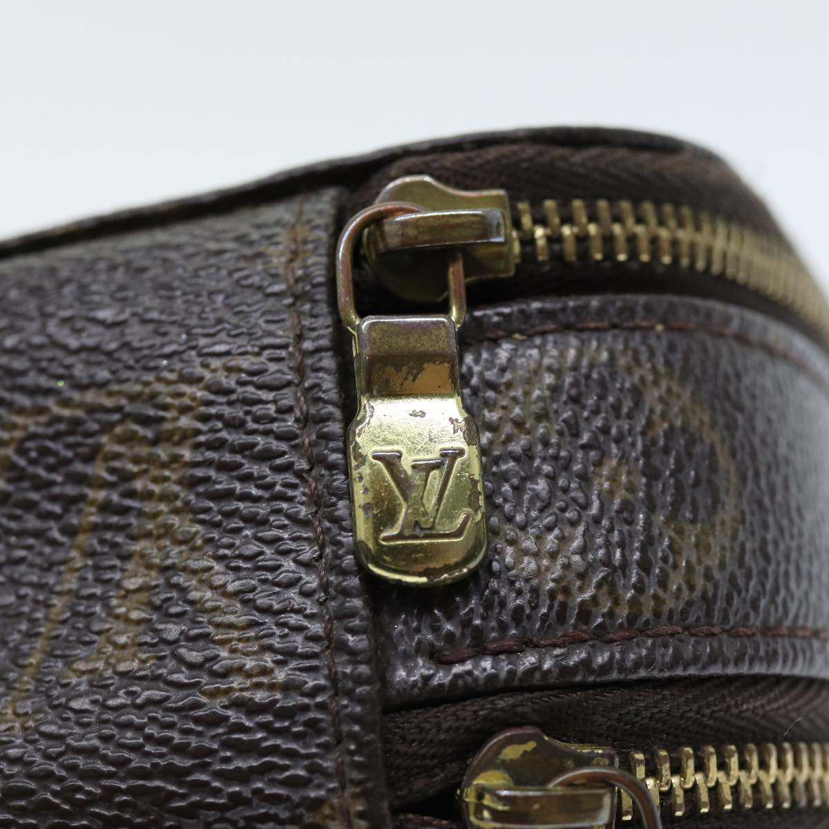 LOUIS VUITTON Monogram Trousse Brush PM Cosmetic Pouch M47510 LV 73460