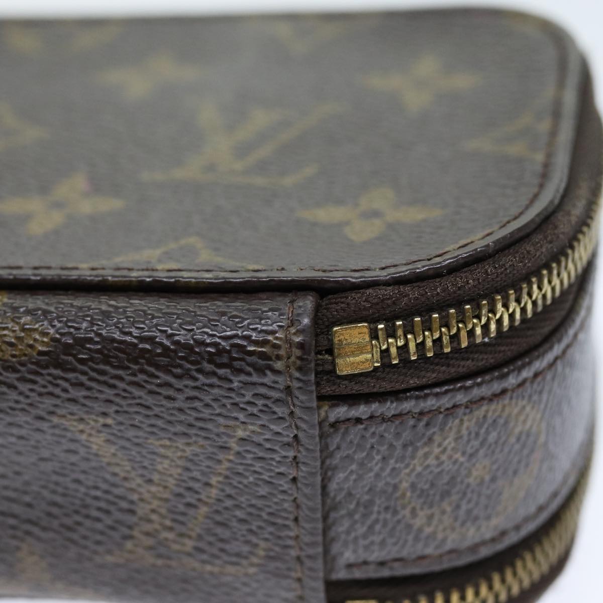 LOUIS VUITTON Monogram Trousse Brush PM Cosmetic Pouch M47510 LV 73460