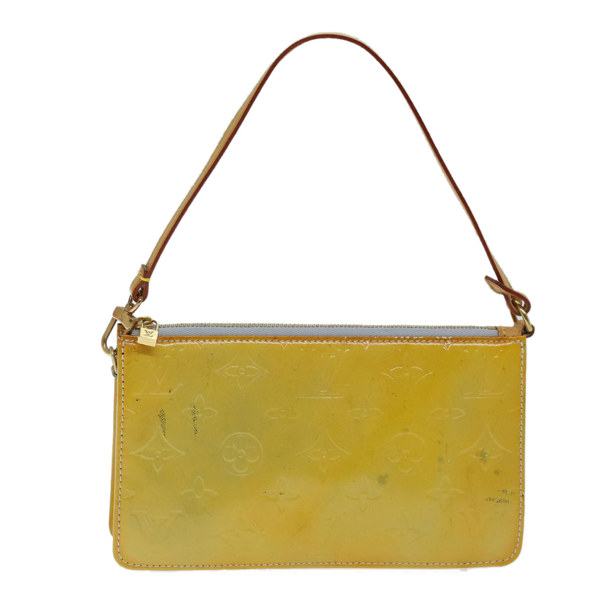 LOUIS VUITTON Monogram Vernis Lexington Accessory Pouch Gris M91056 73461