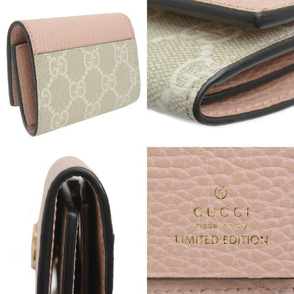 Luxury Gucci Trending 2025 GG Supreme Canvas Leather Key Case