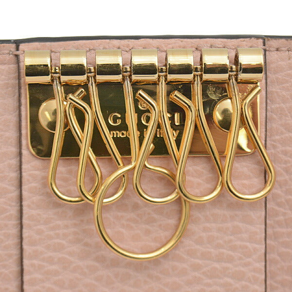 Luxury Gucci Trending 2025 GG Supreme Canvas Leather Key Case