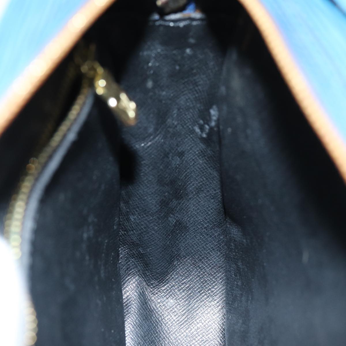 LOUIS VUITTON Epi June Feuille Shoulder Bag Blue M52155 LV 73480