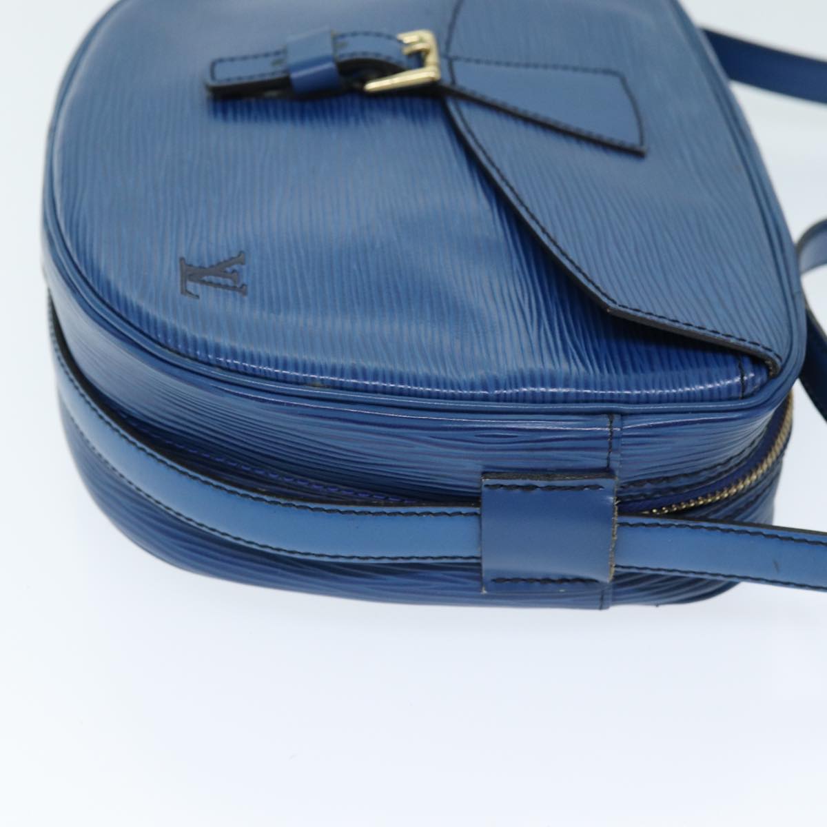 LOUIS VUITTON Epi June Feuille Shoulder Bag Blue M52155 LV 73480