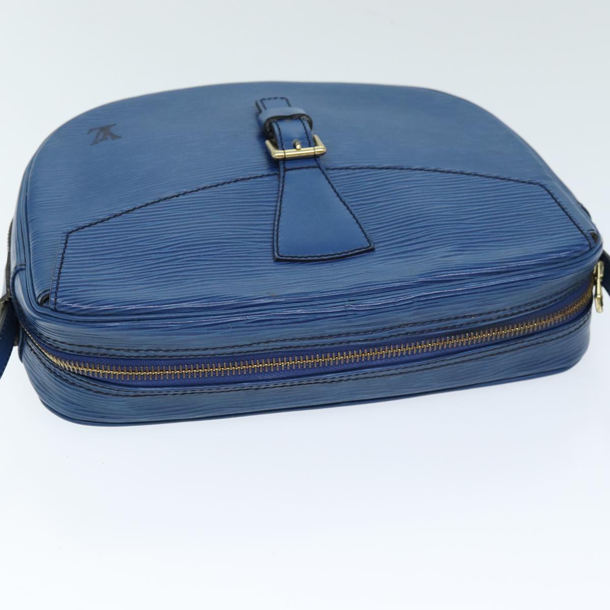 LOUIS VUITTON Epi June Feuille Shoulder Bag Blue M52155 LV 73480