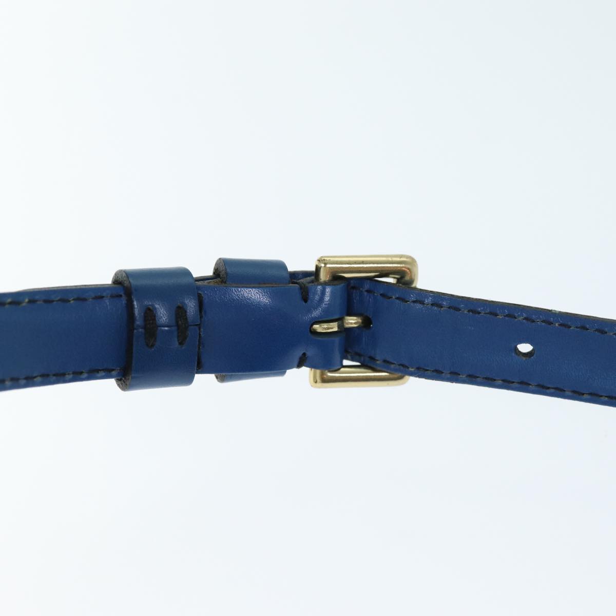 LOUIS VUITTON Epi June Feuille Shoulder Bag Blue M52155 LV 73480