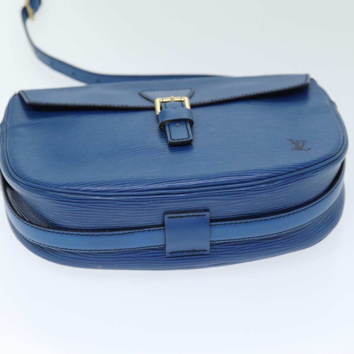 LOUIS VUITTON Epi June Feuille Shoulder Bag Blue M52155 LV 73480