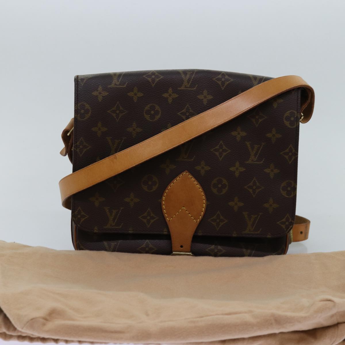 LOUIS VUITTON Monogram Cartouchiere GM Shoulder Bag M51252 LV 73481