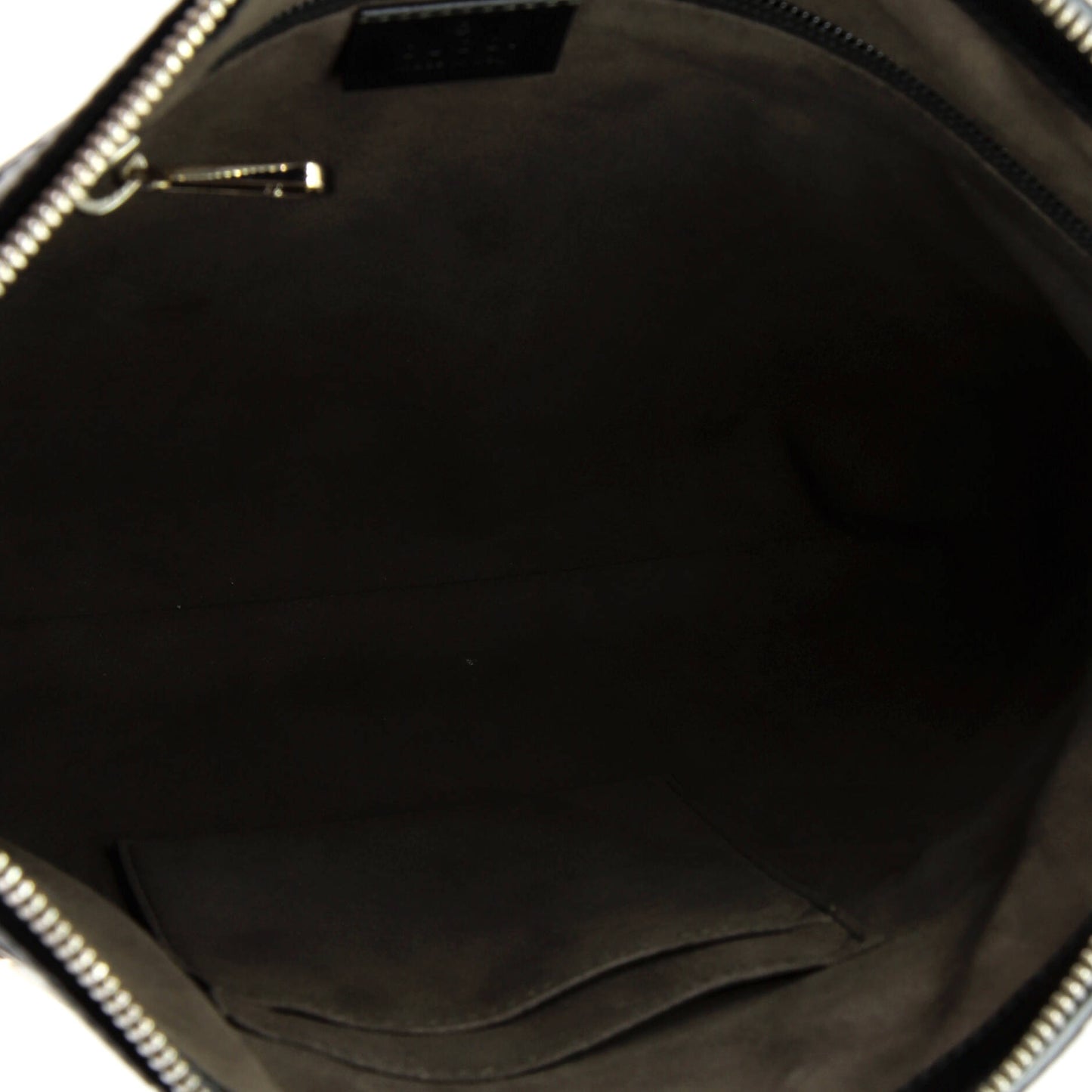 Signature Zip Messenger Bag Guccissima Leather Medium