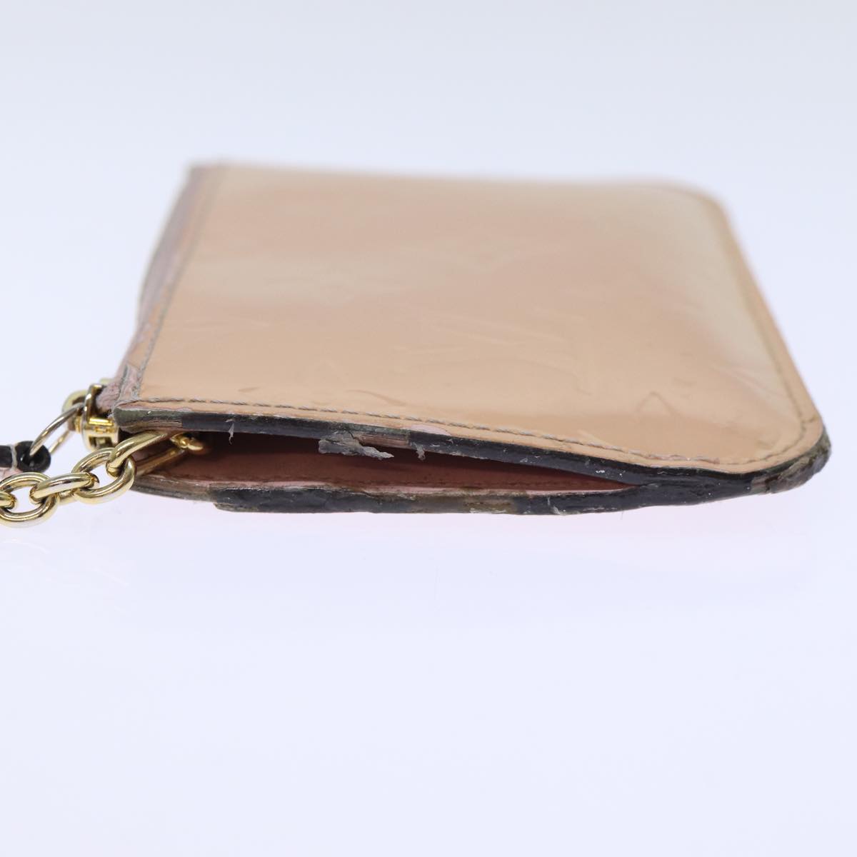 LOUIS VUITTON Vernis Pochette Cles NM Coin Purse Rose Valerine M61286 73510