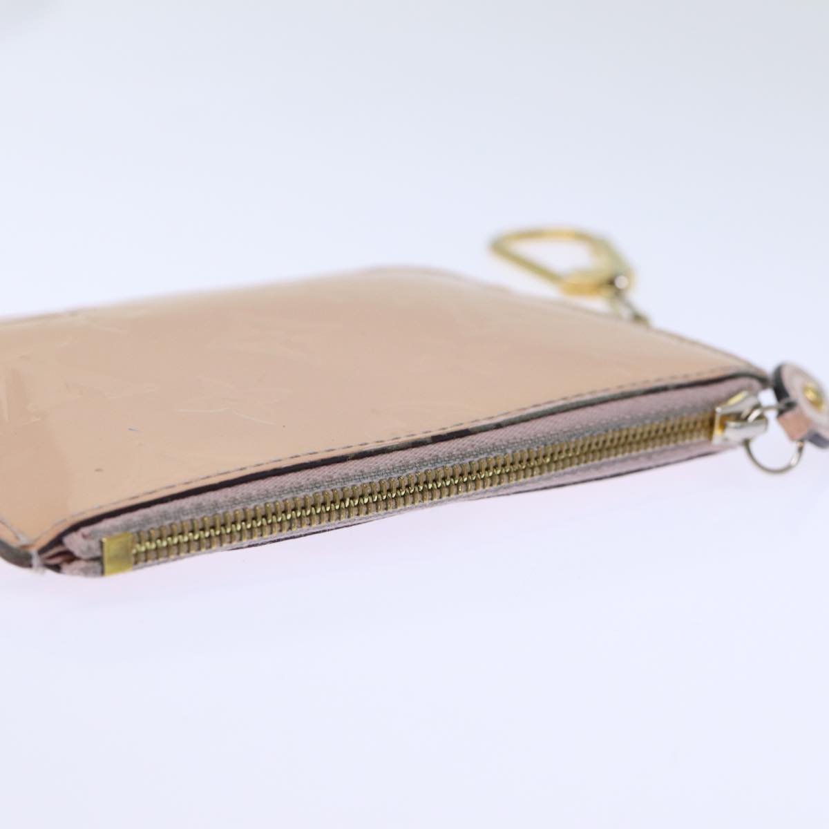 LOUIS VUITTON Vernis Pochette Cles NM Coin Purse Rose Valerine M61286 73510