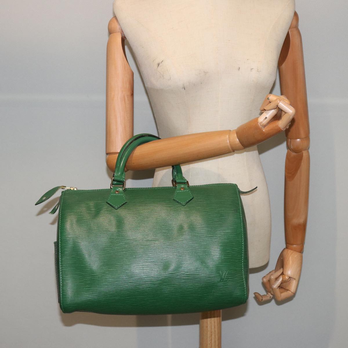 LOUIS VUITTON Epi Speedy 30 Hand Bag Borneo Green M43004 LV 73574