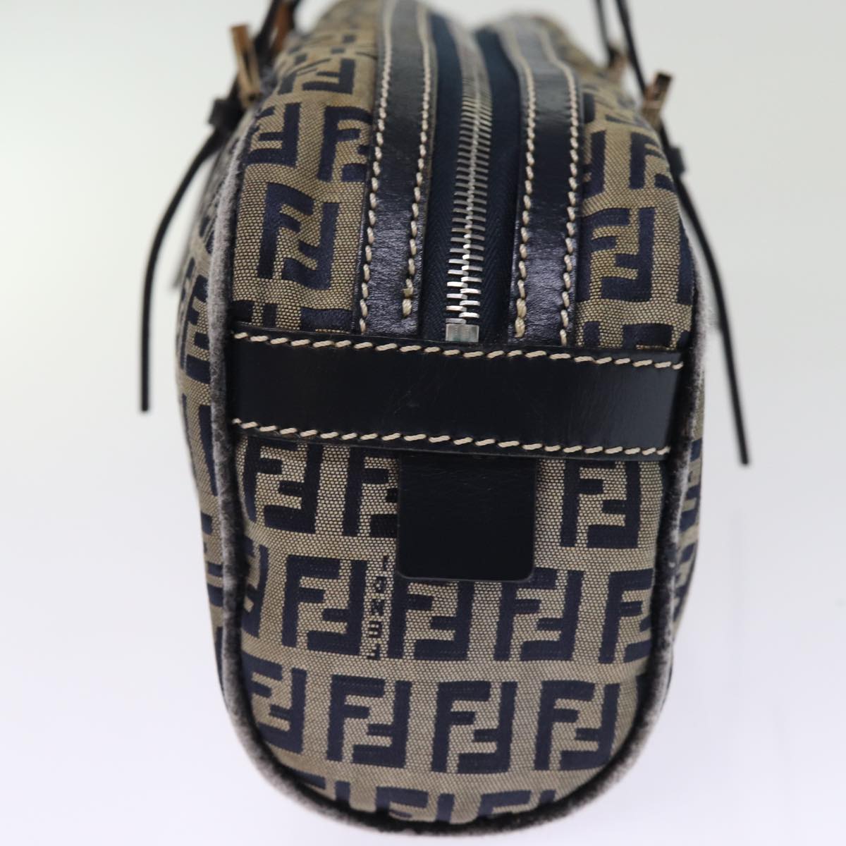 Luxury Fendi Zucchino Canvas Hand Bag Navy73581
