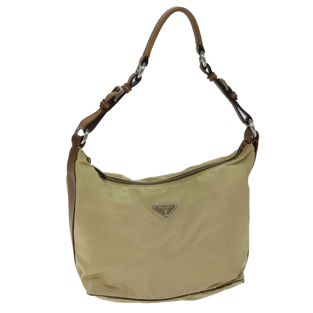 Luxury PradaShoulder Bag Nylon Beige 73602