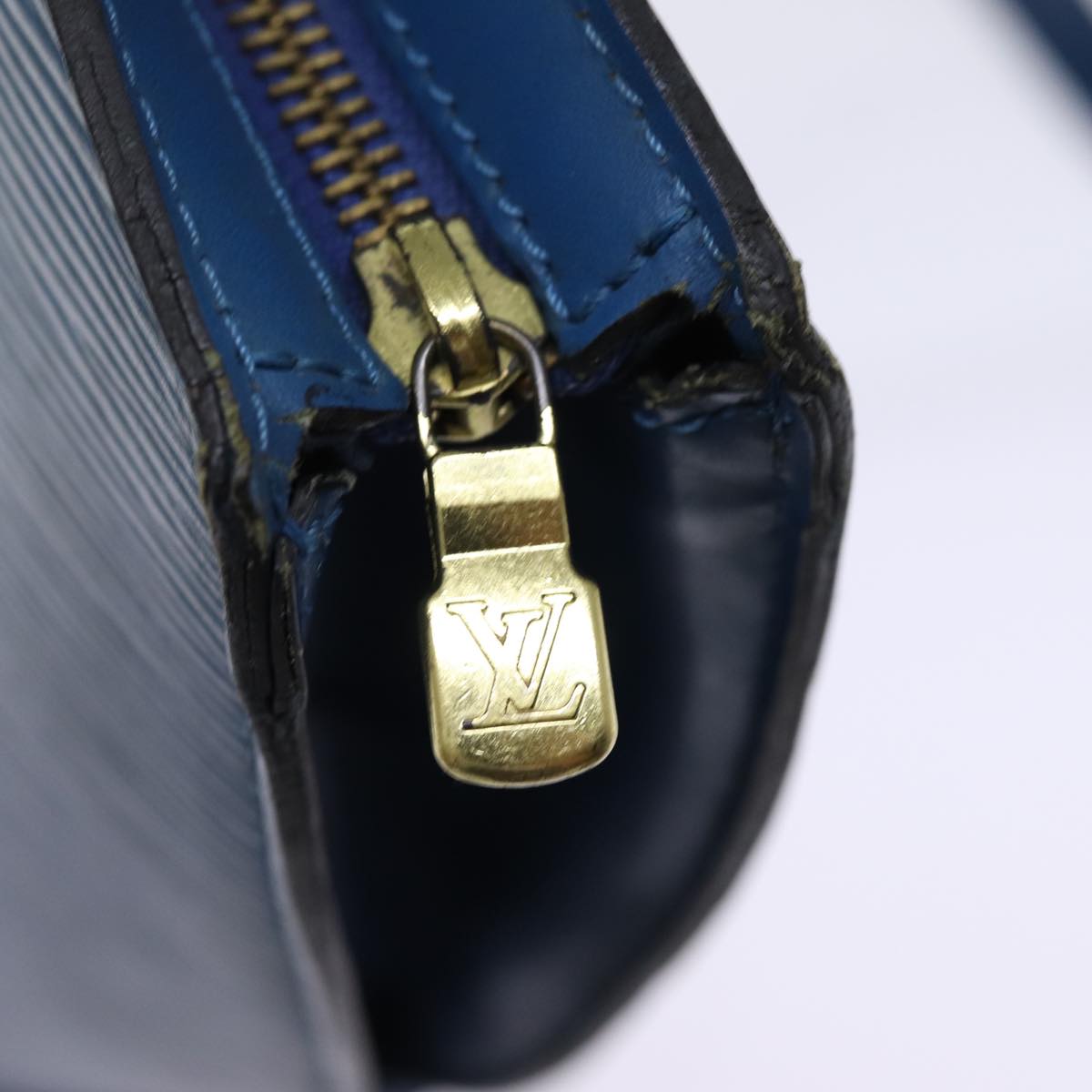 LOUIS VUITTON Epi Saint Jacques Shopping Shoulder Bag Blue M52275 73623