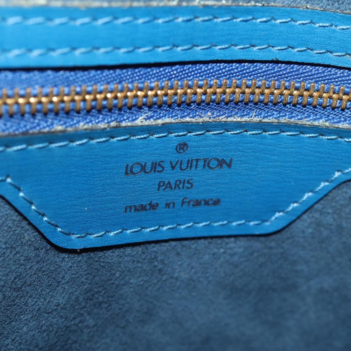 LOUIS VUITTON Epi Saint Jacques Shopping Shoulder Bag Blue M52275 73623
