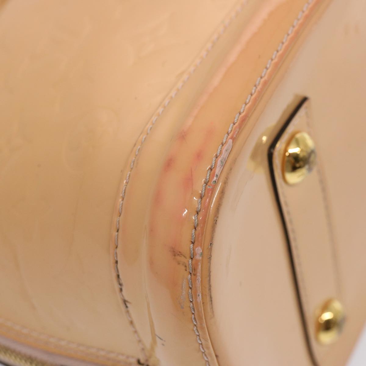 LOUIS VUITTON Monogram Vernis Alma PM Hand Bag Rose Valerine M50412 73627